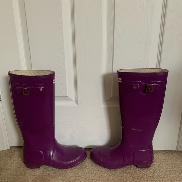 GUC purple Hunter boots AND SOCKS! - Picture 5 of 10